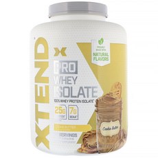 사이베이션 엑스텐드 프로 유청 분리 단백질 보충제 쿠키 버터 맛, 1개, 2.28kg
