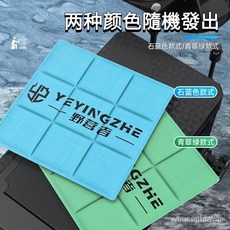 野營者 釣魚箱專用 坐墊涼墊 透氣冰墊配件 釣魚墊子, 石藍色/草綠色