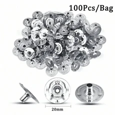 100pcs 왁스 윅스 61m 캔들 윅 무연 왁스 코튼 윅 DIY 캔들에 대한 환경 심지 파티 용품 만들기, 20mm-100pcs 베이스, 100개