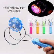 LED 자석팽이 불빛 원심력 장난감 과학 완구 스트레스 손장난감 피젯스피너 스피너 1+1