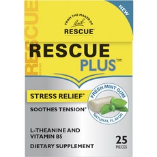 Bach Rescue Plus 紓壓薄荷口香糖, 1盒, 25顆
