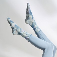 2023新款秋冬中筒瑜伽襪防滑女室內運動襪健身普拉襪子長筒小腿襪