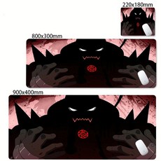 강철의 연금술사 마우스 패드 데스크테리어 소품 알폰소 에드워드 애니 굿즈, 600x300x2mm, F-000011