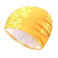 女童連體泳衣 附泳帽套裝 兒童高彈力荷葉邊吊帶泳裝