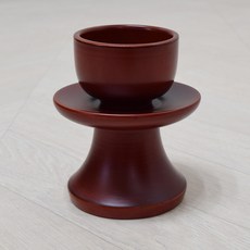 남원 향림공예 오리목 민자 술잔세트 단품 술잔 잔대 제사 제기 그릇 목기, 1개