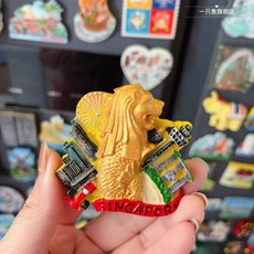 마카오마그넷 마카오기념품 성바울성당 마그네틱 마카오성당 냉장고 세계, BG. 골든 싱가포르