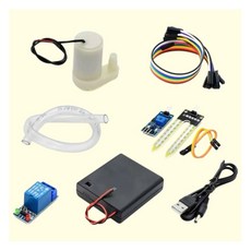 自動澆花套件 土壤濕度感測器 水泵 繼電器模組 DIY灌溉系統 電子實作, 1個