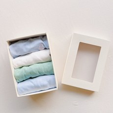 YOUrs 新生兒禮盒 竹節棉寶寶紗布衣圍兜奶嘴帽組