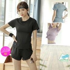 【BODYAIR】任2入 修身腰背拼網布上衣(瑜珈.慢跑.運動.健身.透氣.舞蹈.運動服)