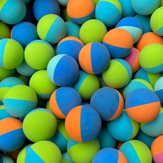 6cm 초급훈련 스쿼시 빠른 속공 고탄성 볼 핸드볼 고무탄 S볼 타격속도 훈련, 6cm 투톤 [1개] 색상 랜덤