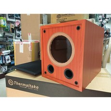 小白的生活工場*5寸低音炮空箱 配金屬柄接線盒 (紅木紋/桃木紋), 紅木紋, 1個