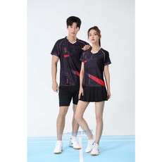 新款輕薄透氣 男女款情侶短袖 羽毛球訓練跑步服