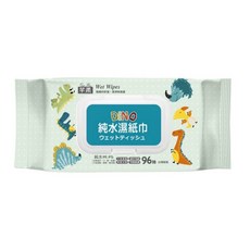 DINO 純水濕紙巾 96抽 超大容量 好抽取 有蓋 嬰兒 幼兒【熊好康】, 1個, 500公克