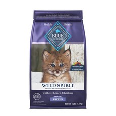BLUE BUFFALO 藍摯 WILD SPIRIT 幼貓雞肉糧 穀物無麩質 室內貓專用 1.8kg, 1個, 雞