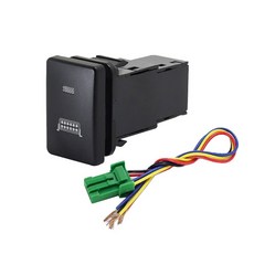 자동차 팬 음악 스포트라이트 Toyota Prado Corolla Camry Prius 스위치 스티어링 호환 휠 용 백미러 와이어가있는 가열 버튼, spotlight Switch