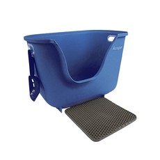 Acepet 愛思沛 寵愛巨寶貓砂盆 (有蓋/無蓋) 台灣製 開放式 封閉式 大容量, 寵愛巨寶貓砂盆(藍色)無蓋款, 1個