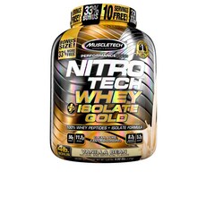 MUSCLETECH Nitro Tech Way Plus 分離金香草豆, 1個, 1.81 公斤