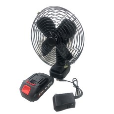 超能玩工 8吋鋰電強風風扇 戶外便攜臺扇 鋰電池風扇 超長續航 戶外露營擺攤, 1個, 8寸鋰電風扇1電1充
