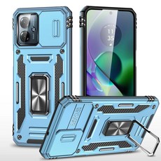 모토로라 모토 자동차 자기 슬라이딩 창 케이스 먼지 지문 금속 브래킷 링 보호 커버, 05 Light Blue, 8. Light Blue, 1개