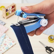 핸디미싱 휴대용 가정용 옷수선 미니 재봉틀, 1개