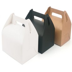 만보샵 접이식 손잡이 사각 선물 케이스 선물박스, 브라운