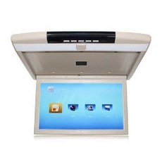 차량용 천장 티비 스크린 자동차 뒷좌석 고화질 모니터 TV, 15인치 베이지 12V24V 범용