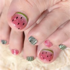 반짝몰 페디팁 17종 붙이는 셀프 패디, 1개, 수박바