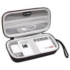 L LTGEM 포토 프린터 케이스 KODAK 미니 2 레트로 4PASS 휴대용 프린터/KODAK 샷 인스턴트 디지털 카메라와 호환 블랙+그레이(케이스만 해당) 89076, 1.Black+Grey
