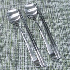 스텐 레이저 러블리 수저 2세트 숟가락 식기, 1개