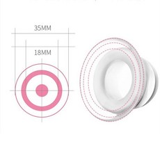 1 쌍 실리콘 교정기 무통 풀러 흡인기 97BC, 없음, 1개