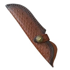 스타일 휴대용 칼집칼 커버 레트로 조각 소가죽 접이식 칼 가죽 야외 도구 칼집, 1개, 1. 01