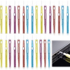 28개 USB C 세척 키트 충전 소켓 스피커 및 마이크용 전문 도구 스마트폰 노트북 키보드용 미니 브러시 클리너, 28개 USB C 세척 키트 충전 소켓 스피커 및 마이