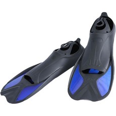 수영용 오리발 미끄럼 방지 수영 전문 다이빙 장비 성인 남녀 공용 짧은 경량 워터 슈즈 1915633, 44-45