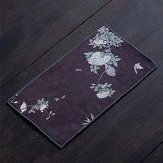 중국 스타일 스웨이드 패브릭 양면 티 타월 다이닝 테이블 매트 인쇄 찻주전자 청소 천, 1개, 7. Style 7