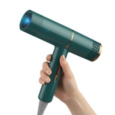 고속 헤어 드라이기 항온 온도조절 빠른 건조 이온 헤어 드라이어, 그린, UN-드라이기
