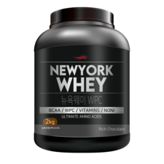뉴욕웨이 WPC 농축유청단백 초코맛 단백질보충제, 2kg, 1개