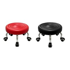 1p 쿠션 휴대용 바퀴 동글이의자 바닥 식당 68599pc 1(ea), 블랙