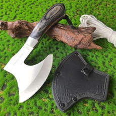 둠 블레이드 10인치 캠핑 도끼 생존용 투척 도끼와 칼집 스파이크가 달린 전술 토마호크 나일론 섬유 손잡이로 야외 생존 등산 캠핑용 3056463, 둠 블레이드 10인치 캠핑 도끼 생존용 투척 도끼와 칼