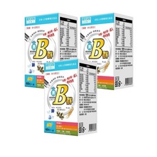 日本味王 維生素B群 迷你加強錠 男性專用 鋅, 60顆, 3罐