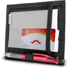 FANCY MOBILITY 여성 바이저 남성용 문서 자동차 미니 홀더 선바이저 액세서리, 블랙.