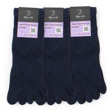 [5켤레 세트] 인타입 국산 톡톡하고 편안한 발가락 양말 조임없는 무압박 파스텔톤