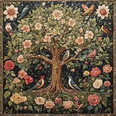 디지털 유화 장식화 생명의 나무 휴일 파티 장식, 1. H1, B. 40x40cm