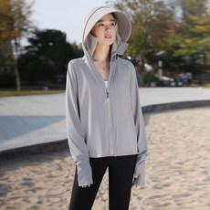 防曬衣 女款 大帽簷 夏季 寬鬆 冰絲 輕薄 透氣 防護 戶外 海邊 休閒 透氣 防曬服, XL120-150斤