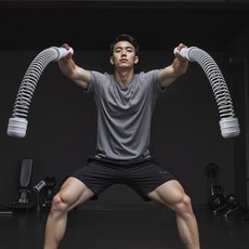 온무브 가정용 배틀로프 전신 유산소 무선, 블랙