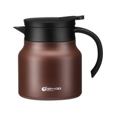 泰格爾陶瓷塗層燜茶壺，黃金容量800ML，噴陶工藝保溫，易清潔大容量茶隔，長效保溫, 茶色, 1個, 800ml