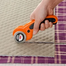 캠핑나이프 원단 커터 블드 라운드 컷 퀼팅 가죽 공예 재봉 도구 45, 한개옵션2, 한개옵션1, 01 ORANGE