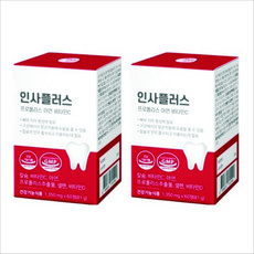 올바른건강식품 인사플러스 프로폴리스 아연 비타민C, 60정, 2개