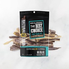 天然鮭魚皮狗狗零食，富含Omega-3，無添加，幫助潔牙，維持皮膚健康, 80g, 1個, 鮭魚皮