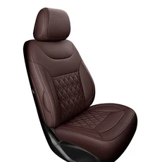 스즈키 스위프트 이그니스 SX4 그랜드 에스쿠도 키자시 S-크로스 비타라 알리비오 자동차 시트 커버 맞춤, 01 인조 가죽, 01 사계절, 01 1PC-Coffee