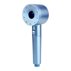 5단 수압조절 필터 샤워기 헤드 온오프 마사지 정수 수압상승 절수 샤워기, 블루, 1개
